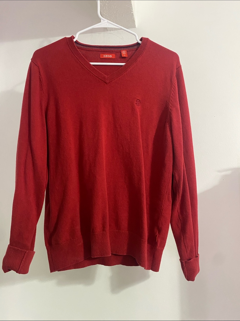 Dark Red V neck sweater